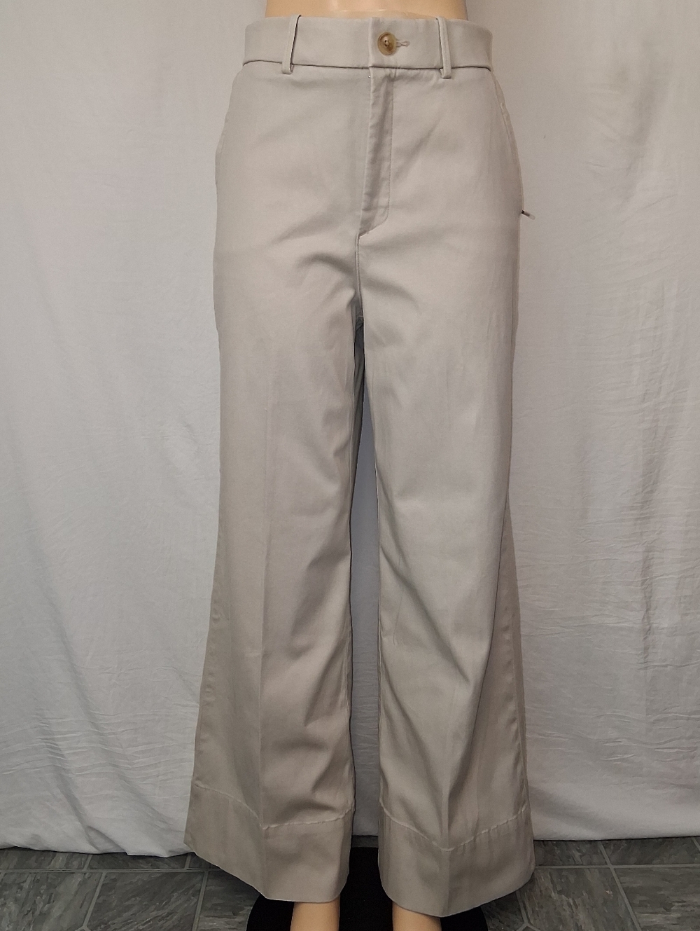 SPANX Stretch Twill Pants in Light Beige Size M